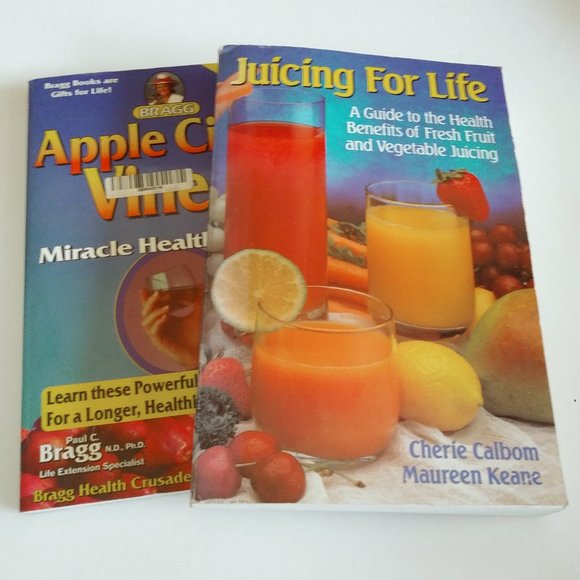 Juicing for Life & Apple Cider Vinegar Health System Books - Picture 1 of 16